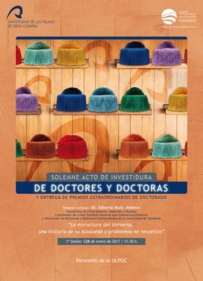 Cartel del Acto de Investidura de Nuevos Doctores